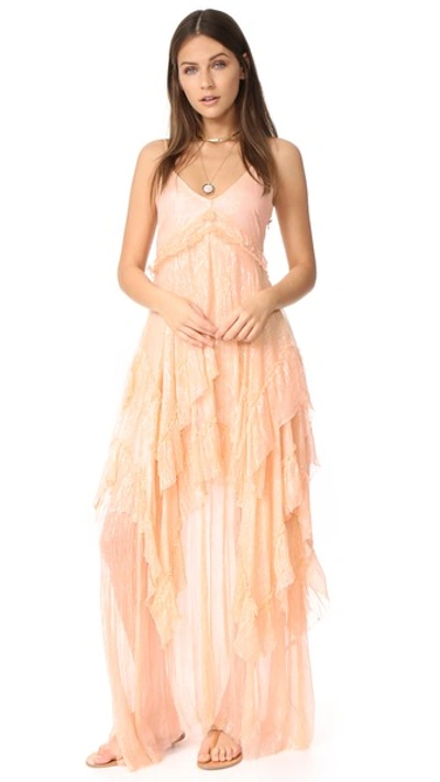 Free People Midnight Rendezvous Maxi Dress In Pink | ModeSens