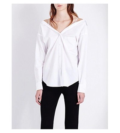 Theory Tamalee Cotton Shirt In White