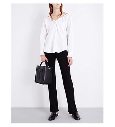 Shop Theory Tamalee Cotton Shirt In White