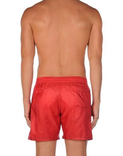 Shop La Perla Swim Shorts In Red