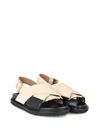 MARNI Marni Bi-colour Leather Fussbett Sandals,FBMSQ04G01Z1O52