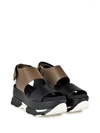 MARNI Marni Neoprene And Leather Paltform Sandals,SAMSW15G08ZI835