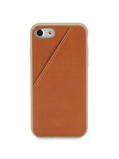 Shop Boostcase Leather Iphone 7 Card Case In Taupe