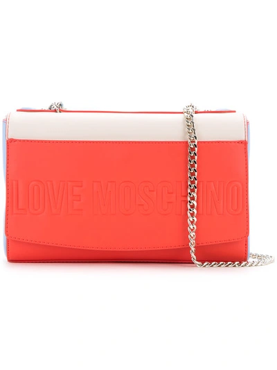 Love Moschino Blockcolour Foldover Shoulder Bag
