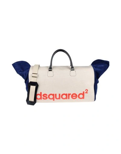 Dsquared2 Travel & Duffel Bag In Beige
