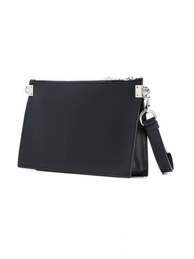 Shop Versace Palazzo Medusa Wristlet Clutch Bag In Black ,multicolour