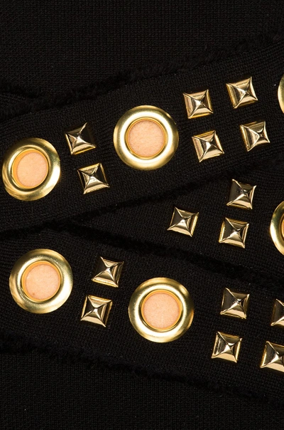 Shop Alexandre Vauthier Strapless Waist Detail Dress In Black