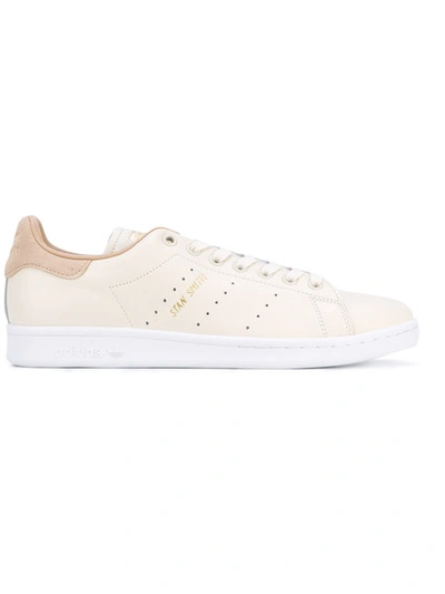 Adidas Originals Stan Smith Leather Sneakers With Suede In White