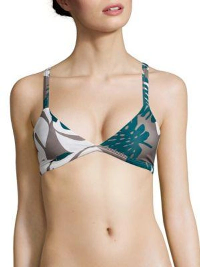 Shop Mikoh Swimwear Honolulu Bikini Top In Vintage Melange
