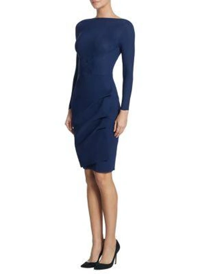 Shop La Petite Robe Di Chiara Boni Women's Cassandre Boatneck Sheath Dress In Navy