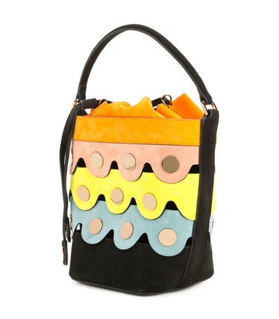 Shop Pierre Hardy Multicolor 'penny' Lace Bucket Bag