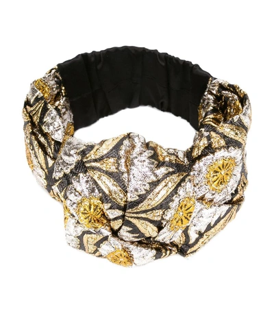 Shop Gucci Multicolor Floral Jacquard Headband