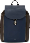 PAUL SMITH Tricolor Leather Drawstring Backpack