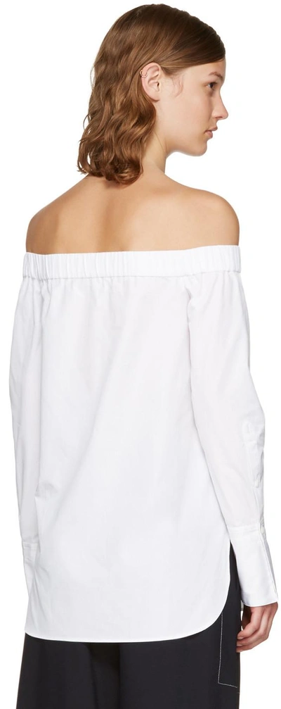 Shop Rag & Bone Ssense Exclusive White Kacy Off-the-shoulder Blouse