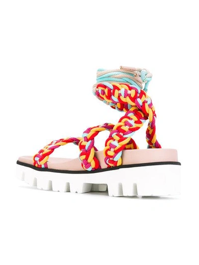 Shop Red Valentino Woven Sandals