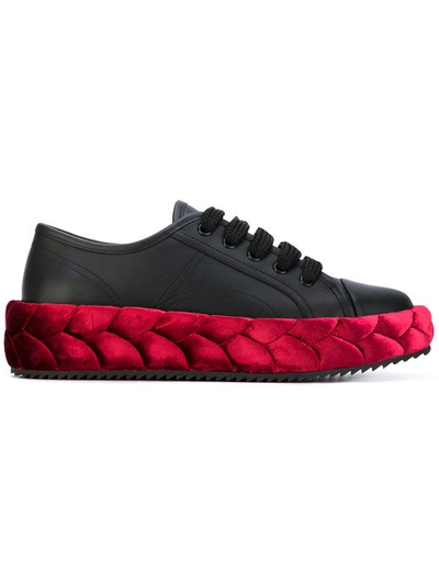 Marco De Vincenzo Braided Lace-up Trainers