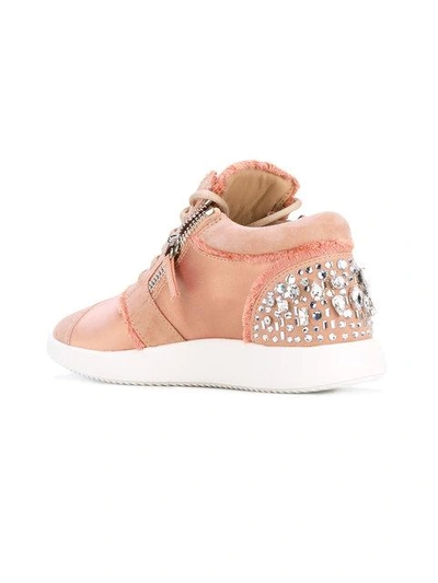 Shop Giuseppe Zanotti Embellished Sneakers