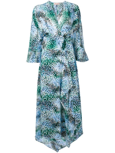 Marni Haze Print Kimono Dress