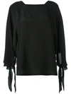 CHLOÉ tie cuff blouse,DRYCLEANONLY