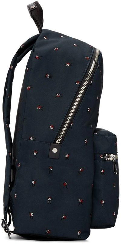 Shop Ps By Paul Smith Green 'dancing Dice' Backpack