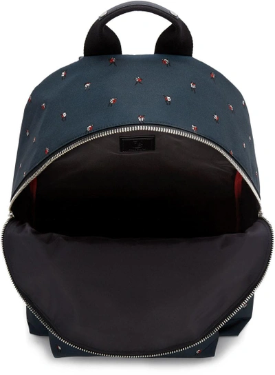 Shop Ps By Paul Smith Green 'dancing Dice' Backpack