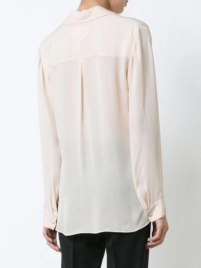 Shop L Agence L'agence Twisted Shirt - Neutrals