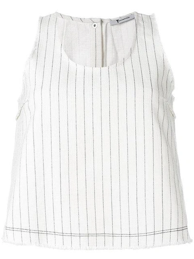 Shop Alexander Wang T Flared Tank Top In White