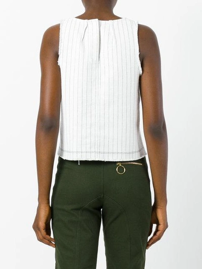 Shop Alexander Wang T Flared Tank Top In White