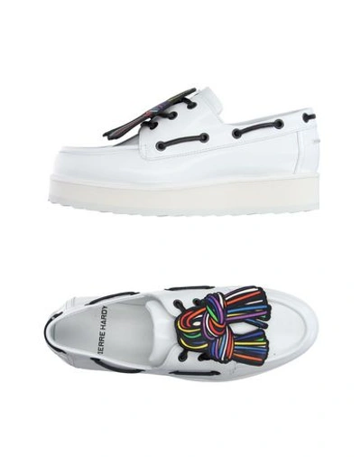 Shop Pierre Hardy Loafers In White