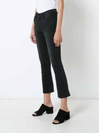 Shop Frame Cropped Jeans In Grey
