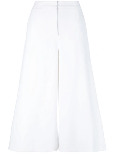 Sara Battaglia Cropped Flared Trousers