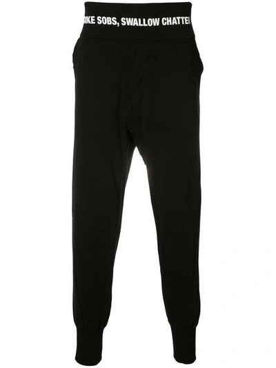 Shop Niløs Jogginghose Mit Tiefem Schritt In Black