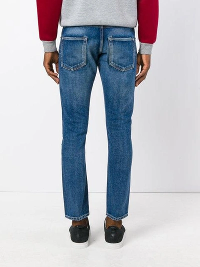 Shop Visvim Slim-fit Jeans - Blue