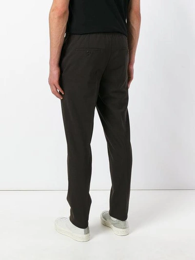 Shop Neil Barrett Straight Leg Trousers In Brown