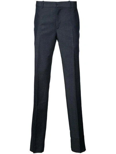 Shop Alexander Mcqueen Straight-leg Trousers - Blue