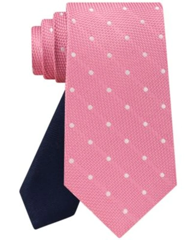 Tommy Hilfiger Men's Grenadine Dot Tie In Pink