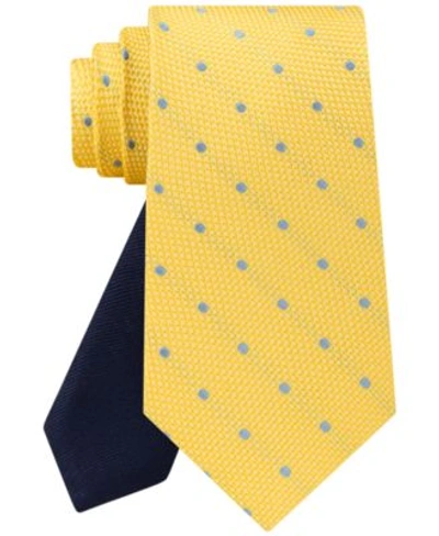 Tommy Hilfiger Men's Grenadine Dot Tie In Yellow