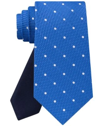 Tommy Hilfiger Men's Grenadine Dot Tie In Royal Blue