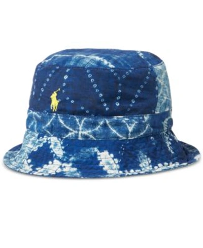 Polo Ralph Lauren Men&#039;s Shibori Reversible Bucket Hat In Navy