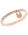 MICHAEL KORS Michael Kors Pavé Crystal Lock Bangle Bracelet