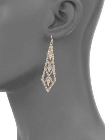 Shop Alexis Bittar Elements Crystal Drop Earrings In Yellow Gold