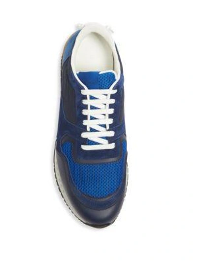 Shop Givenchy Low Runner Suede Sneaker In Dark Blue