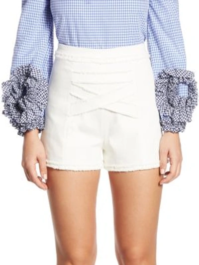 Alexis Lilo Cross Front Shorts In White