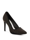 ALICE AND OLIVIA Dina Studded Suede Point Toe Pumps