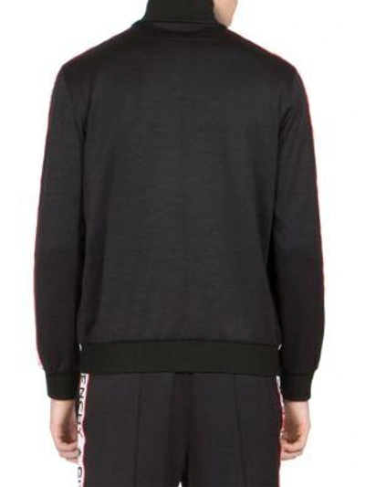 Shop Givenchy Logo Tape Track Jacket In Black