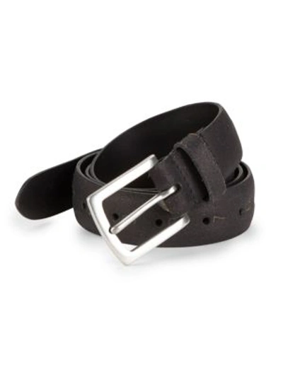 John Varvatos Italian Leather Belt In Black