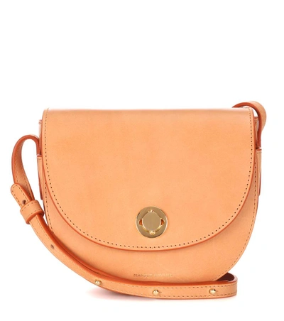 Mansur Gavriel Mini Saddle Leather Shoulder Bag In Cammello