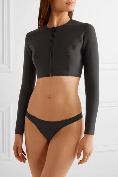 Shop Lisa Marie Fernandez Farrah Bonded Bikini In Black
