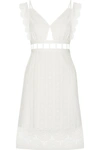 OPENING CEREMONY Cutout broderie anglaise cotton mini dress