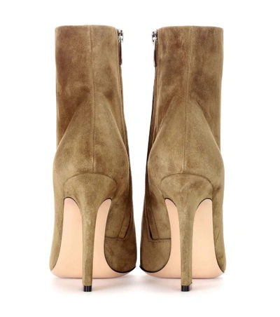 Shop Gianvito Rossi Exclusive To Mytheresa.com - Daryl Suede Ankle Boots In Green